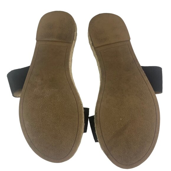 SKECHERS BOBS Women Memory Foam Slip On Sandals Size 8 Black Summer S-20 - Picture 6 of 7